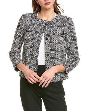 Vince Camuto Tweed Cropped Jacket - Grey