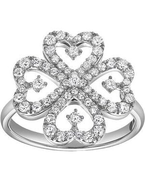 The Reserve 14k 0.63 Ct. Tw. Lab-grown Diamond Clover Heart Ring - White