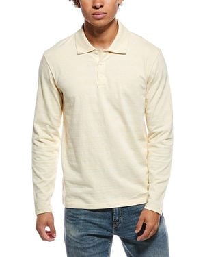Vince Jacquard Stripe Polo Shirt - Natural