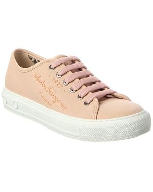 Ferragamo Mediterr Eco Canvas Trainer - Pink