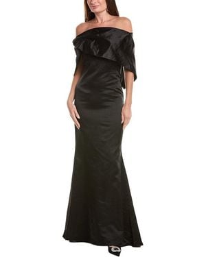 Oscar de la Renta Duchesse Silk Gown - Black