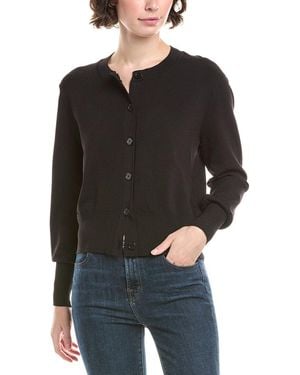 7 For All Mankind Classic Fitted Cardigan - Black