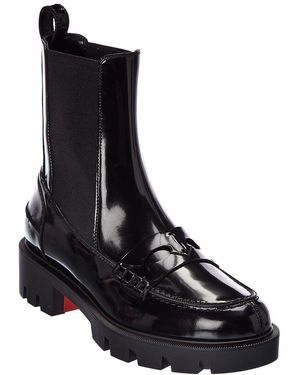 Christian Louboutin Montezu Leather Boot - Black