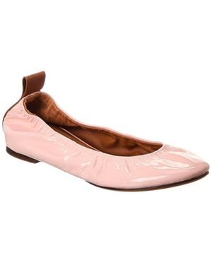Lanvin Patent Ballerina Flat - Pink