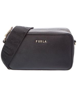 Furla Classic Xl Leather Crossbody Pouch - Black