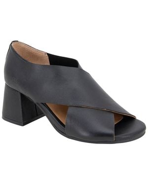 Gentle Souls By Kenneth Cole Yvette Leather Sandal - Black