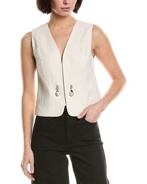 A.L.C. Leo Linen-Blend Vest - White
