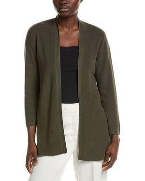 Eileen Fisher Petite Long Cardigan - Green
