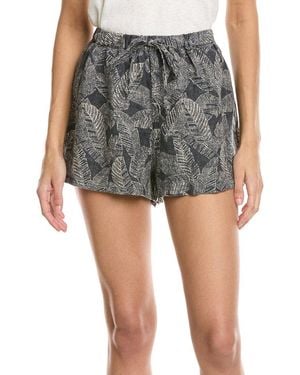 Faherty Palma Linen Drawstring Short - Gray