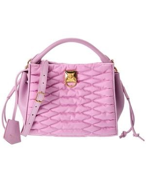 Mulberry Iris Small Nylon & Leather Shoulder Bag - Pink