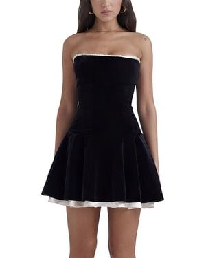 Amanda Royal Mini Dress - Black