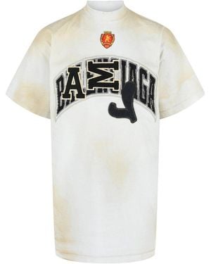 Balenciaga Oversized Embroidered Skater T-Shirt - White