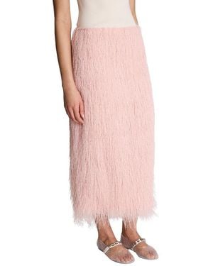 Kenneth Cole Pull-On Midi Skirt - Pink
