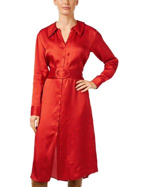 Tara Jarmon Rachele Print Shirtdress - Red