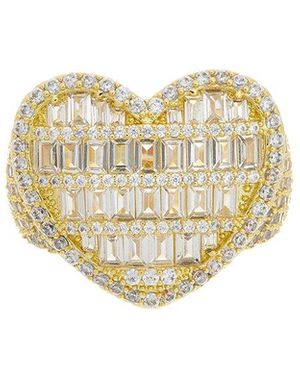 Juvell 18K Plated Cz Ring - White