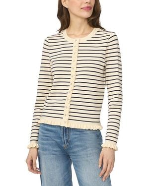Cece Stripe Cardigan - White