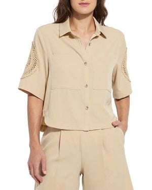 Lyssé Tyla Crochet Detail Jacket - Natural