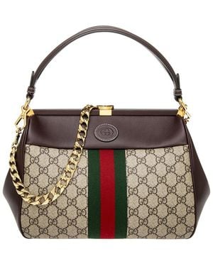 Gucci Virgo Small Canvas & Leather Handbag - Metallic