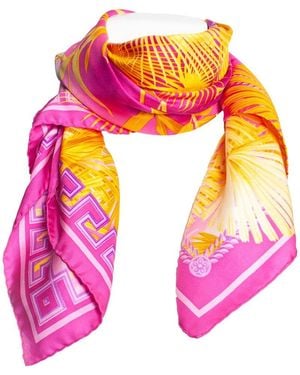 Versace Jungle Print Scarf (Authentic Pre-Loved) - Pink