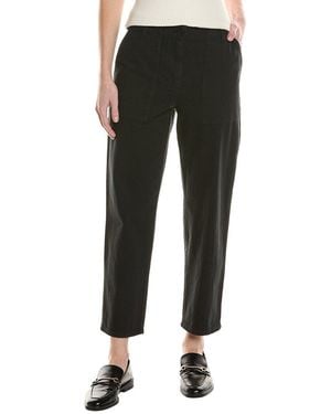 Eileen Fisher Petite Flare Tapered Pant - Black