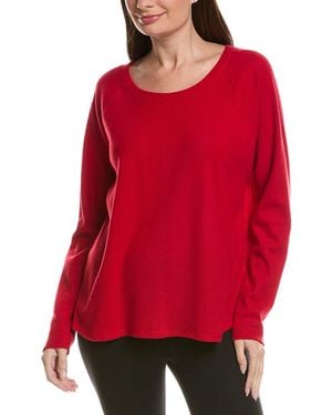 Hue Solid Crewneck Pyjama T-Shirt - Red