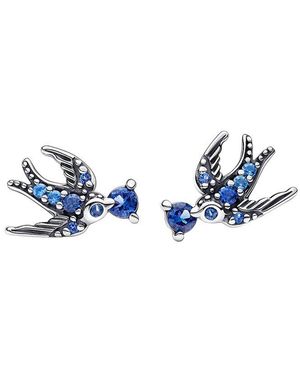 PANDORA Moments Stud Earrings - Blue