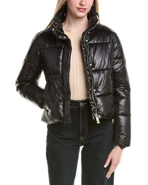 Noize Crop Puffer Jacket - Black