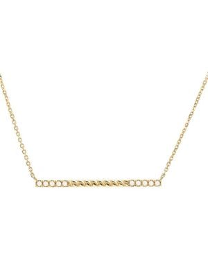 Diamond Select Cuts 0.06 Ct. Tw. Diamond 14K Necklace - Metallic