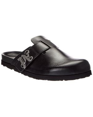 Palm Angels Pa Leather Mule - Black