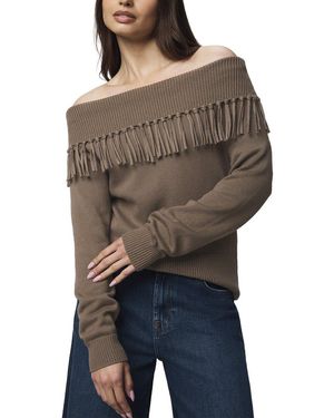 Splendid Simone Fringe Jumper - Brown