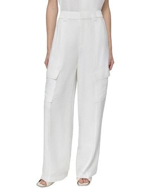 DKNY Crinkle Dressing Cargo Pant - White