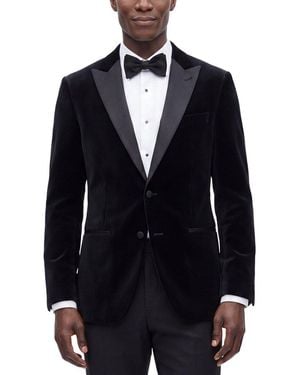 Corneliani Cc Collection Velvet Blazer - Blue