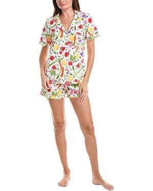 Bedhead 2Pc Short Pyjama Set - White