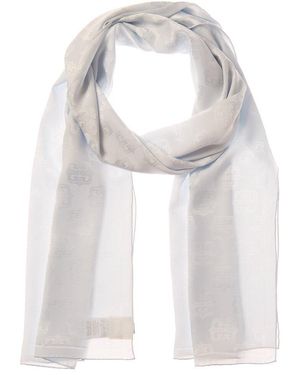 Givenchy 4G Logo Silk Scarf - White