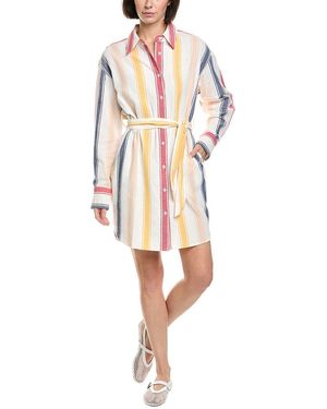 Mother The Roomie Frenchie Mini Dress - White