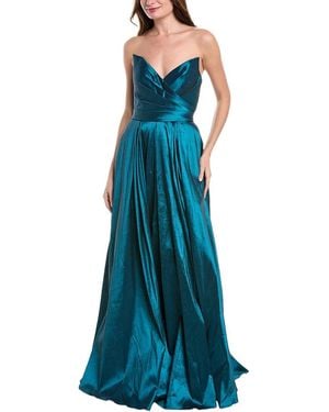 Rene Ruiz Taffeta Gown - Blue