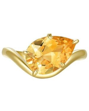 Kai Fine Jewelry 14K 2.60 Ct. Tw. Citrine Cocktail Ring - Metallic