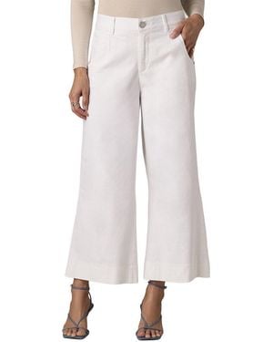 Wit & Wisdom Optic Whitney Skyrise Crop Wide Leg Jean - White