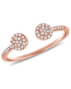 Sabrina Designs 14K Rose 0.13 Ct. Tw. Diamond Half-Eternity Ring - White
