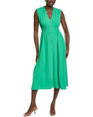 Maison Tara Savanah Crepe Dress - Green