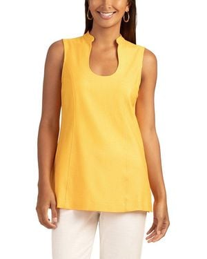 Trina Turk Tailored Fit Ignite Top - Yellow