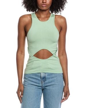 LAPOINTE Wool, Silk, & Cashmere-Blend Tank Top - Green