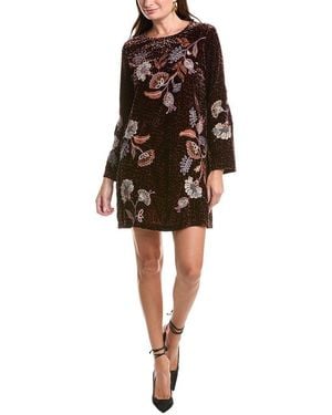 Johnny Was Kimono Sleeve Swing Dress - Black