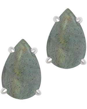 Adornia Fine Jewelry 6.00 Ct. Tw. Labradorite Studs - Green