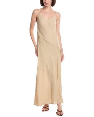 Michael Stars Cecily Patchwork Linen Midi Dress - Natural
