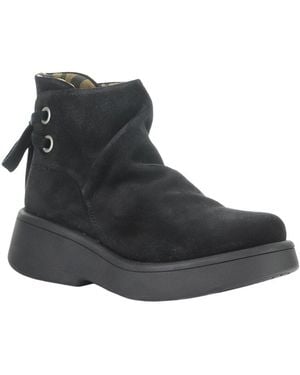 Fly London Mebs Suede Boot - Black