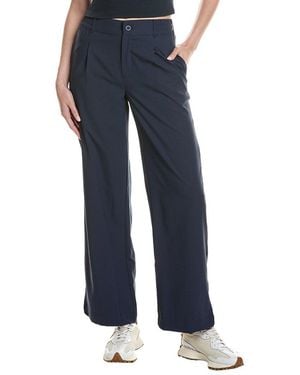 Beyond Yoga Status Pleated 31In Wide Leg Trouser - Blue