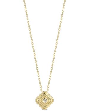 Glaze Jewelry 14K Over Cz Necklace - Metallic