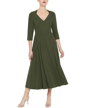 Kay Unger Enola Tea Length Dress - Green