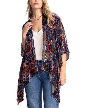 Johnny Was Reginald Silk-Blend Jacket - Blue